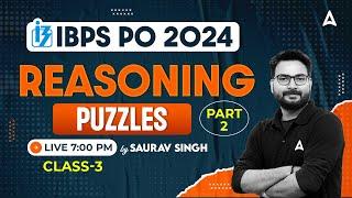 IBPS PO 2024 | Reasoning Previous Year Puzzles Questions #2 | IBPS PO Preparation | By Saurav Singh