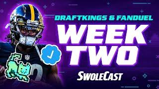 WEEK 2 NFL DRAFTKINGS & FANDUEL DFS LINEUP ADVICE - SWOLECAST