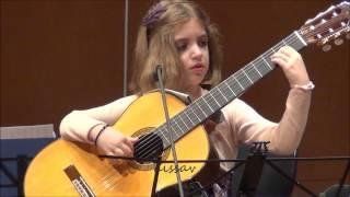 Amazing 7-Year-Old girl Guitarist - Konstantina Andritsou performs @ Megaro (Athens) HD