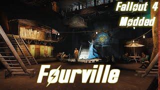 Fallout4: First Time in FOURVILLE (Falllout Mods) (4k Graphics)