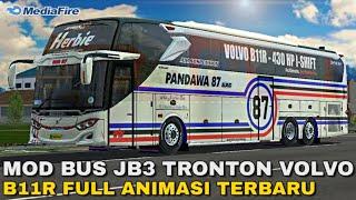 MOD BUS JB3 TRONTON VOLVO B11R FULL ANIMASI FARID MADYAWAN | MOD BUSSID TERBARU