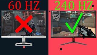 240Hz vs 60Hz: Does Your Monitor Affect Your VALORANT Gameplay?