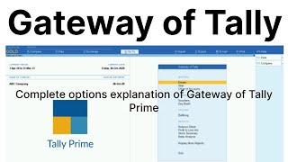 #4 Gateway of Tally Prime complete options explanation || Pahari Miscellaneous Adda