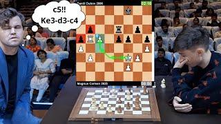  Magnus Carlsen's Genius Move Stuns Daniil Dubov! | Tata Steel