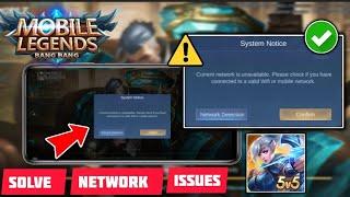 Fix Current Network Is Unavailable Problem on Mobile Legends Android