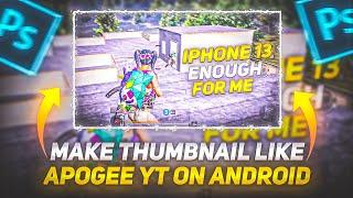 How to Make Thumbnail Like Apogee Yt | Bgmi Montage Thumbnail Like Apogee Yt | Pubg Thumbnail Edit