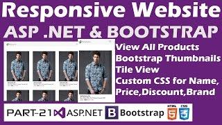 Responsive Website-ASP.NET&Bootstrap-Part 21-View All Products-Thumbnails-Tile VIew