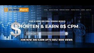 Go URL Earn-Earn Money With Short Links 2018 | URL Shorteners Series 8