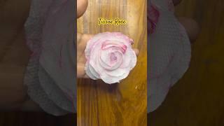 How to make Easy Tissue Paper Flowers Easy tissue paper rose making tissue se kya banaa sakte hai