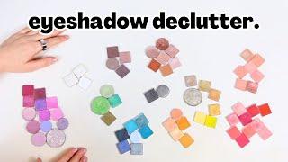 Eyeshadow DECLUTTER (this was *so* satisfying)