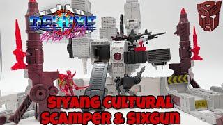 Add-ons for Metroplex? Transformers SIYANG CULTURE Y-C001A Scamper and Sixgun Review