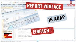 Einfache Vorlage für Programme und Reports in SAP ABAP [deutsch]