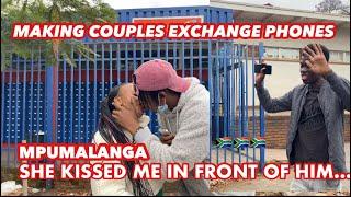 Making couples switching phones for 60sec ( SA EDITION )RE-UPLOAD From D&T TV  EPISODE 16