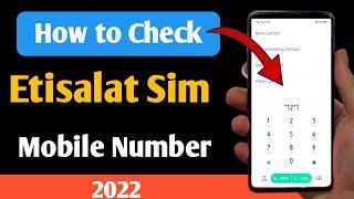 how to check etisalat sim number