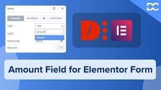 Amount Field for Elementor Pro Form: Dynamic Content for Elementor Tutorial