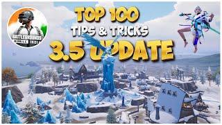 TOP 100 NEW TIPS & TRICKS IN NEW WINTER MODE UPDATE 3.5 IN BGMI | NaturaLyt