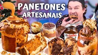 PANETONES TRUFADOS ARTESANAIS DE NINHO COM NUTELLA, DOCE DE LEITE E CHOCOLATE - Vale a pena?