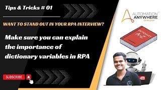 Why Dictionaries are Essential for RPA Development: Key Benefits and Use Cases |  Tips & Tricks#01