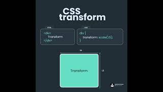 Learn CSS Transform in 30 seconds.