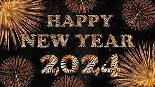 Happy New Year 2024  | 10 second Tiger Countdown with Sound Effect