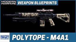 Polytope M4A1 Weapon Blueprint  - Call Of Duty Modern Warfare