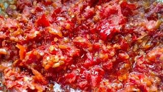 RESEP SAMBAL MERAH PADANG SUPER ENAK