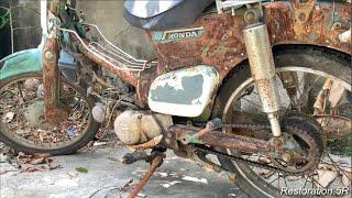 Full Restoration MOTO GP HONDA japan Rusty / Repair antique Motorbike HONDA Super cup 81