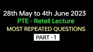 PTE - Speaking Retell Lecture (Part -1) retell Lecture BEATthePTE max