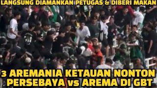 DETIK-DETIK 3 AREMANIA KETAHUAN NONTON PERSEBAYA vs AREMA DI TRIBUN GBT