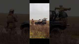 Ukraine War Footage -  Anti-Tank Launcher 9K111 Fagot on Buggy