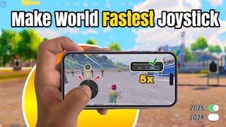 Joystick Fast Movement In PubgMobile & Bgmi  All 2025 joystick settings & sensitivity  +code