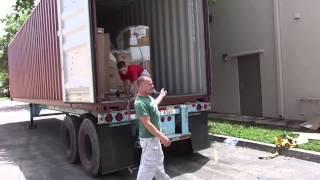 Piano Outlet 40 Foot Container Unloading Process