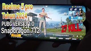 Test Gaming PUBG Realme 5 pro di tahun 2024 .. Snapdragon 712 !!!