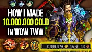 How i Made 10.850.000 Gold in WoW TWW so EASY | Here is How  | Gold farm / Making Guide