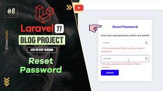 #8. Laravel 11 Reset Password Tutorial | PHPMailer, Mailtrap & Custom Helpers