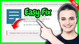 How to Fix "Installation Failed: Could Not Create Directory"