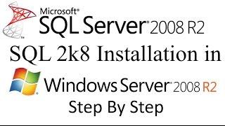 SQL Server 2008 R2 Installation Step by Step in Windows Server 2008 R2