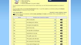 Sentence Writing Practice - VocabularySpellingCity Games