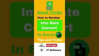 How to Numbers into Date  Convert in Excel Tips and Tricks #foryou #exceltips #exceltricks #viral