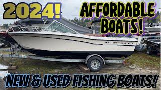 2024 AFFORDABLE FISHING BOATS NEW & USED! #smokercraft #duckworth   #g3 #alumaweld #northriver