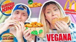 PROBAMOS TODA LA COMIDA VEGANA DEL BURGER KING Y McDonald’s | Mukbang con Dalas!