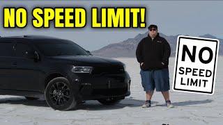 I Drove My Dodge Durango As Fast As Possible On The Bonneville Salt Flats