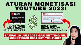 ATURAN MONETISASI YOUTUBE 2023! AWAS SALAH LANGKAH, BISA DISMONET!