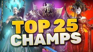 TOP 25 CHAMPIONS in RAID (Ranked 25 to 1)