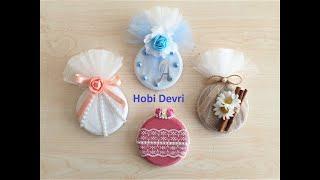 Diy Wedding Favors with Jar Lid,Wedding Candy, Kavanoz Kapağından Nikah Şekeri Yapılışı, Hediyelik