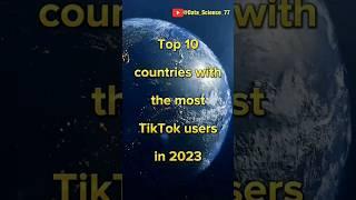 Top 10 countries with the most TikTok users #top10 #tiktok