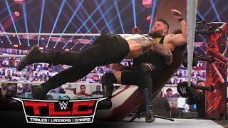 Roman Reigns splinters Kevin Owens with a Spear: WWE TLC 2020 (WWE Network Exclusive)