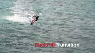 Spice up your kiteboard transitions with a back roll hand drag