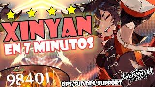 XINYAN BUILD GOD DPS EN 5 MINUTOS!  | Genshin Impact - Guía build Xinyan Support