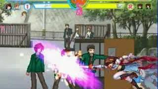 MUGEN: Haruhi and Mikuru vs. Kyon and Koizumi (rematch)